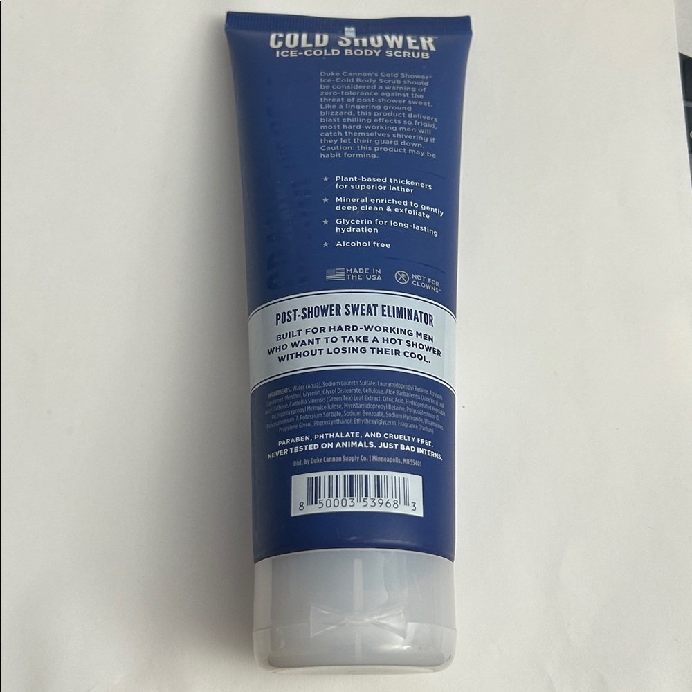 NEW DUKE CANNON Ice-cold shower body scrub 8 oz - Picture 2 of 2